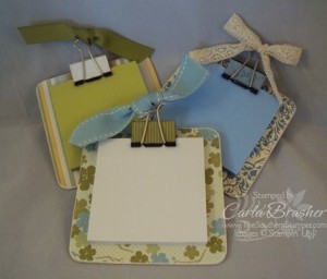 Em: http://thesouthernstamper.blogspot.com.br/2011/03/stampin-up-craft-fair-itemmini.html